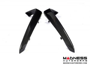 Mercedes-Benz W205 Front Fog Lamp Trims - Carbon Fiber Mercedes-Benz W205 Front Fog Lamp Trims - Carbon Fiber